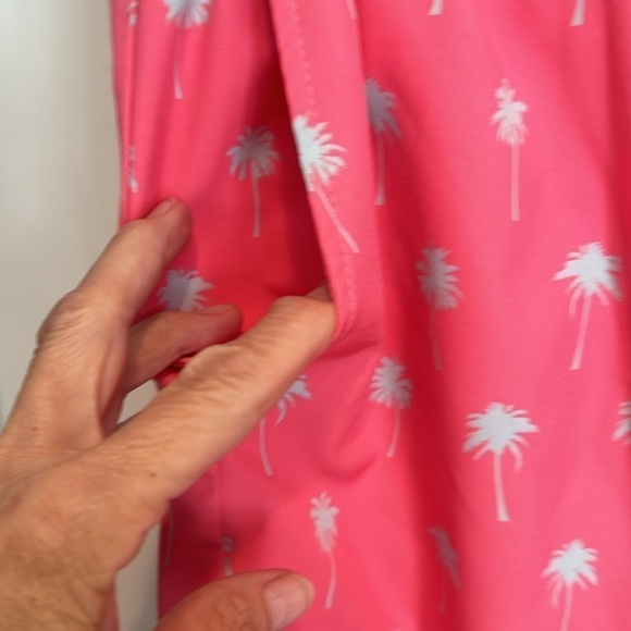 Mosmann 🔥sale🔥Sydney Australia coral swim trunks with gray palm trees - Picture 2 of 7